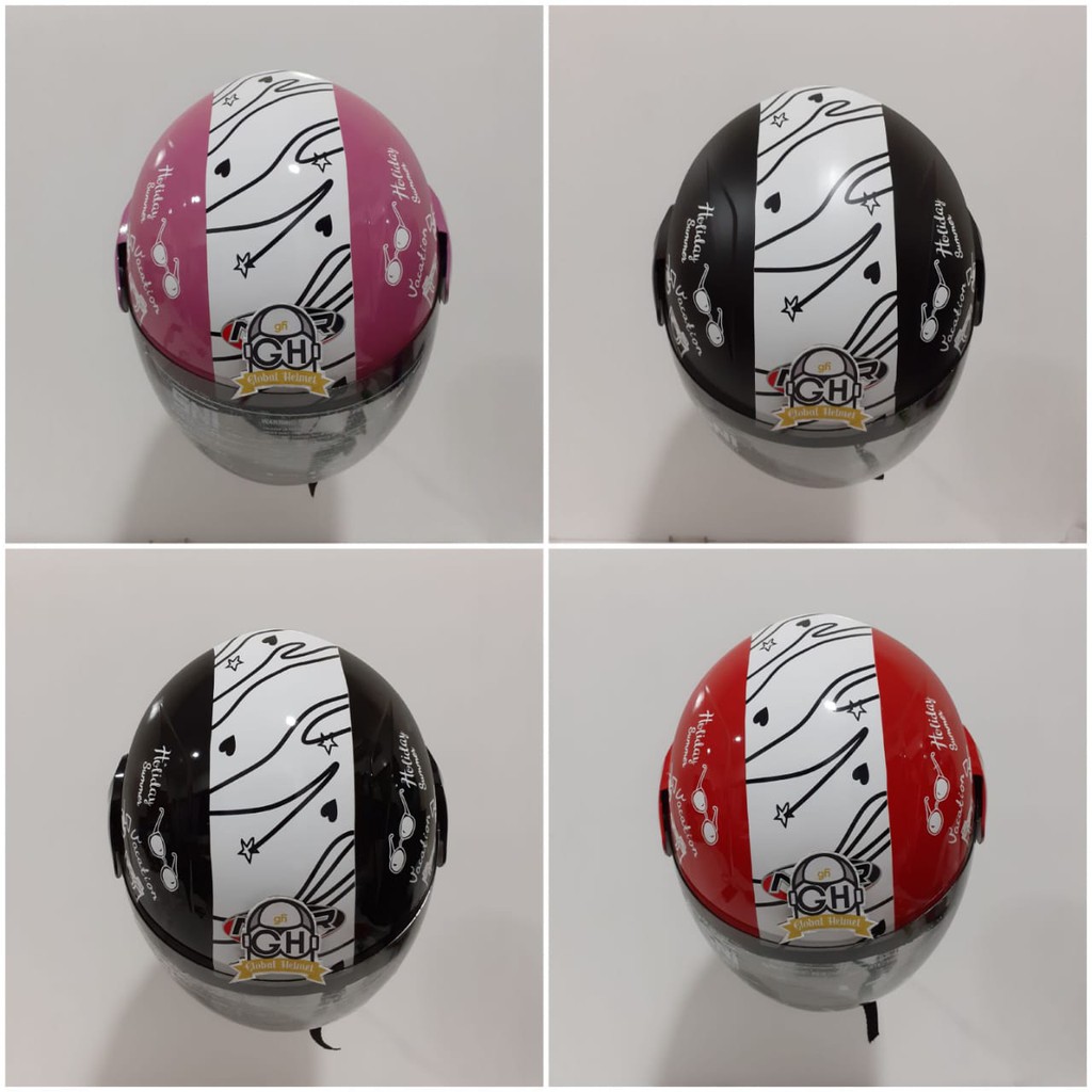 HELM HALF FACE EVOLUTION MOTIF TRAVELING MIRIP GM EVO MURAH HELM DEWASA MURAH