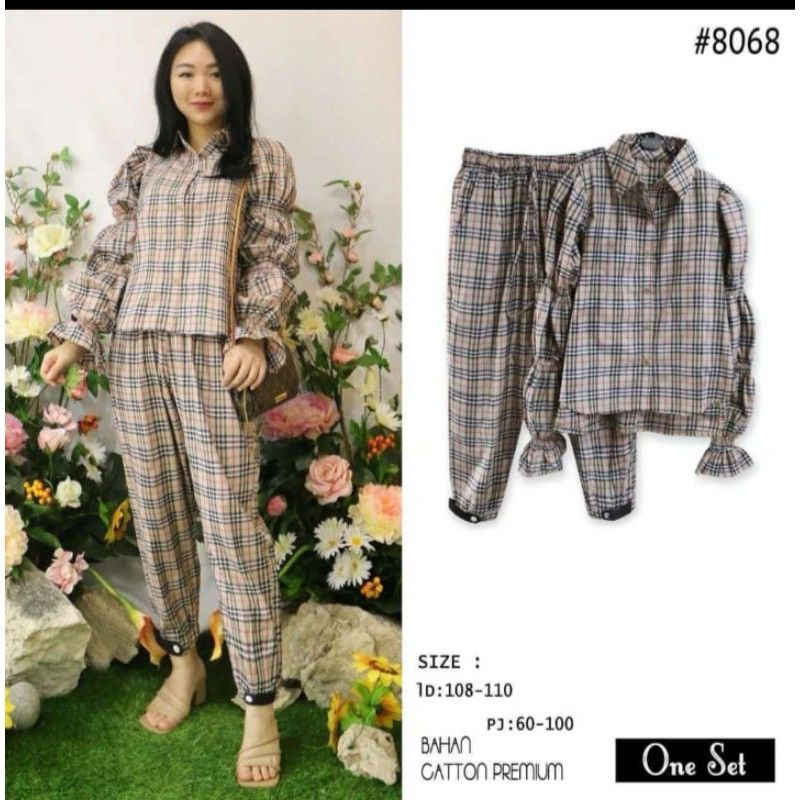 setelan Burberry import/set celana