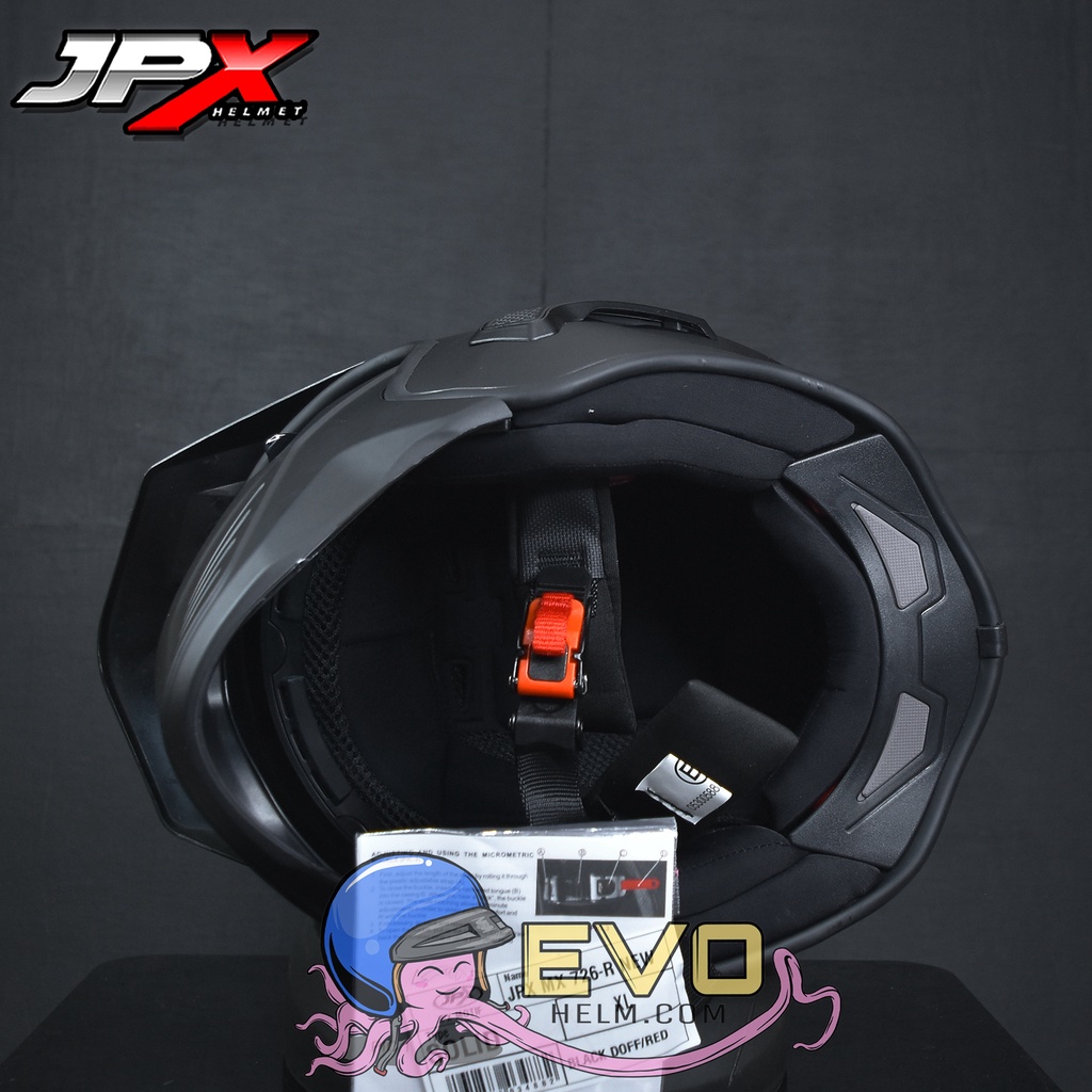 HELM JPX MOTOCROSS_JPX MX 726R - FLUO RED DOFF (ONGKIR 2 KG)