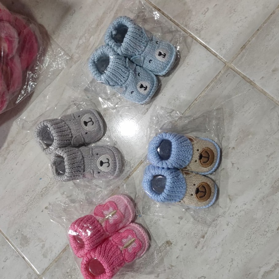 1 Psg Kaos Kaki Rajut Bayi Tebal Hangat dan Nyaman 0-3 Bulan / Newborn