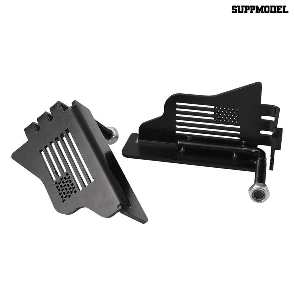 2pcs Pedal Engsel Pintu Samping Mobil Bahan Aluminum Motif Bendera Amerika Untuk Jeep Wrangler 07-20