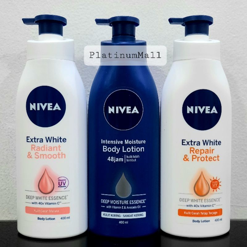 Jual NIVEA BODY LOTION Extra White Repair/radiant/intensive Moisture ...