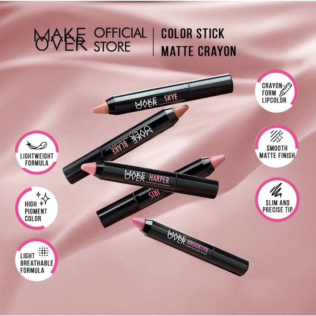 MAKE OVER Color Stick Matte Crayon 2.6 g - Lipstick Matte Makeover