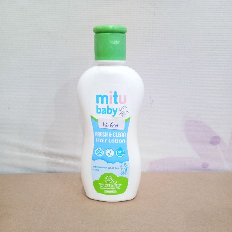 MITU BABY FRESH&amp;CLEAN HAIR LOTION ALOEVERA&amp;KEMIRI 100ML