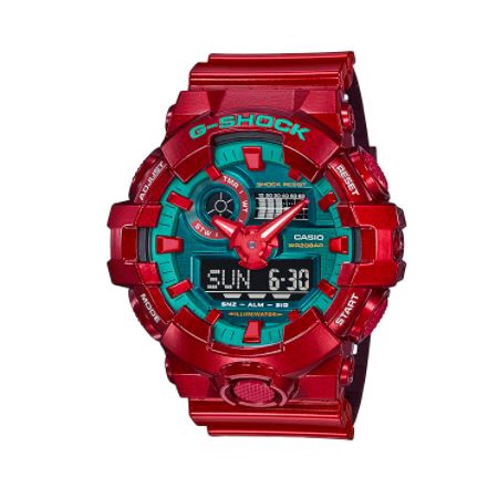 JAM TANGAN PRIA G-SHOCK GSHOCK GA-700DBR MERAH ORIGINAL GARANSI RESMI