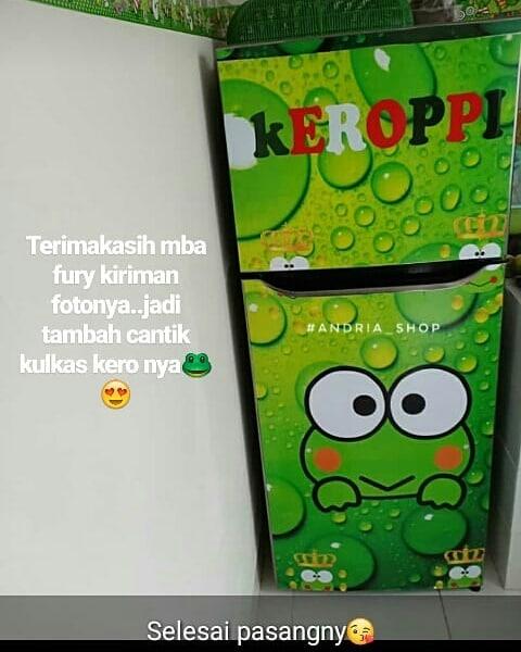 Wall Stiker Kulkas 2 Pintu Wallpaper Kulkas 2 Pintu Karakter
