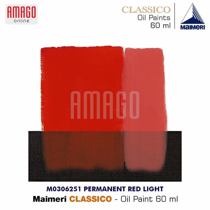 MAIMERI CLASSICO - OIL PAINT - PERMANENT RED LIGHT - 60ML - M0306251