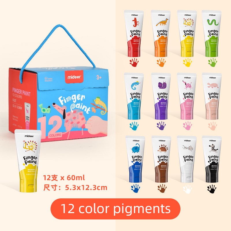 

TweedyToys - Mideer Finger Paint 12 Color Mainan Edukasi Anak