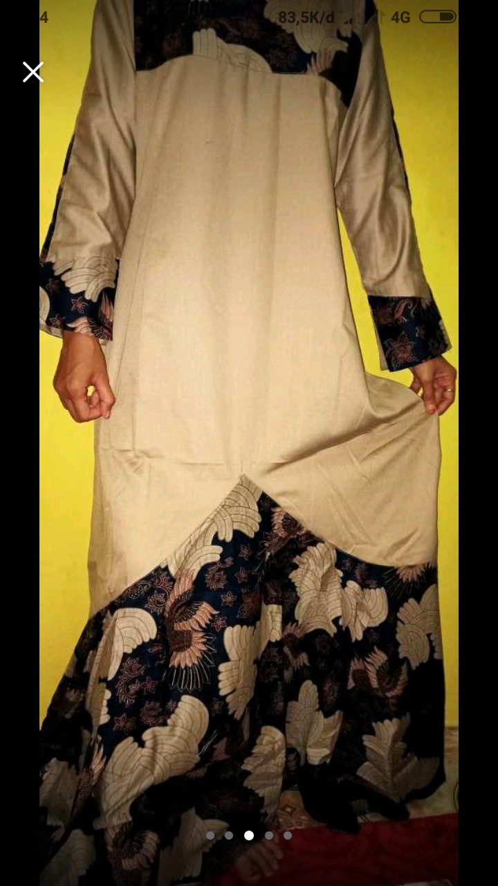 Batik Solehah Baju Gamis Pasangan Couple Muslim Cp Carita