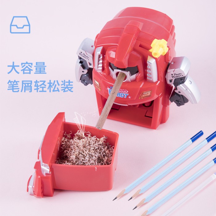 

Deli Rotary Pencil Sharpener / Rautan Putar Berbentuk Robot 0729 042