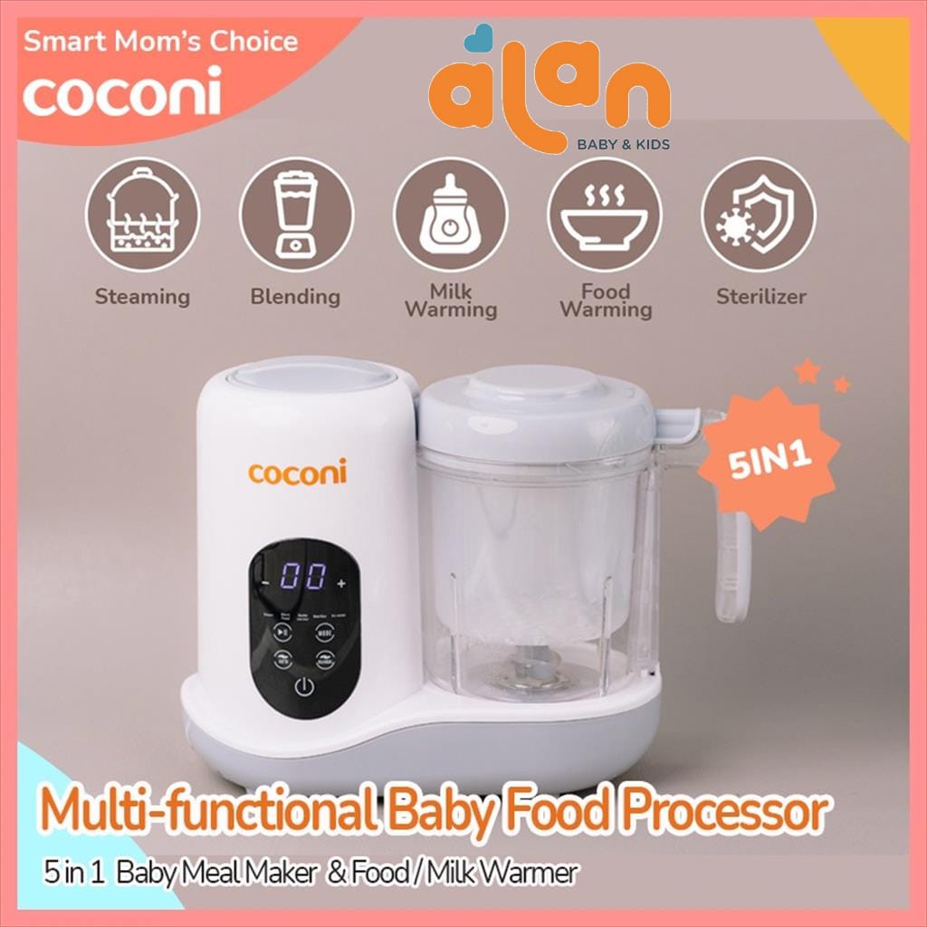 Coconi 5 in 1 Multi-functional Baby Food Processor - Mesin pengolah Makanan Multifungsi