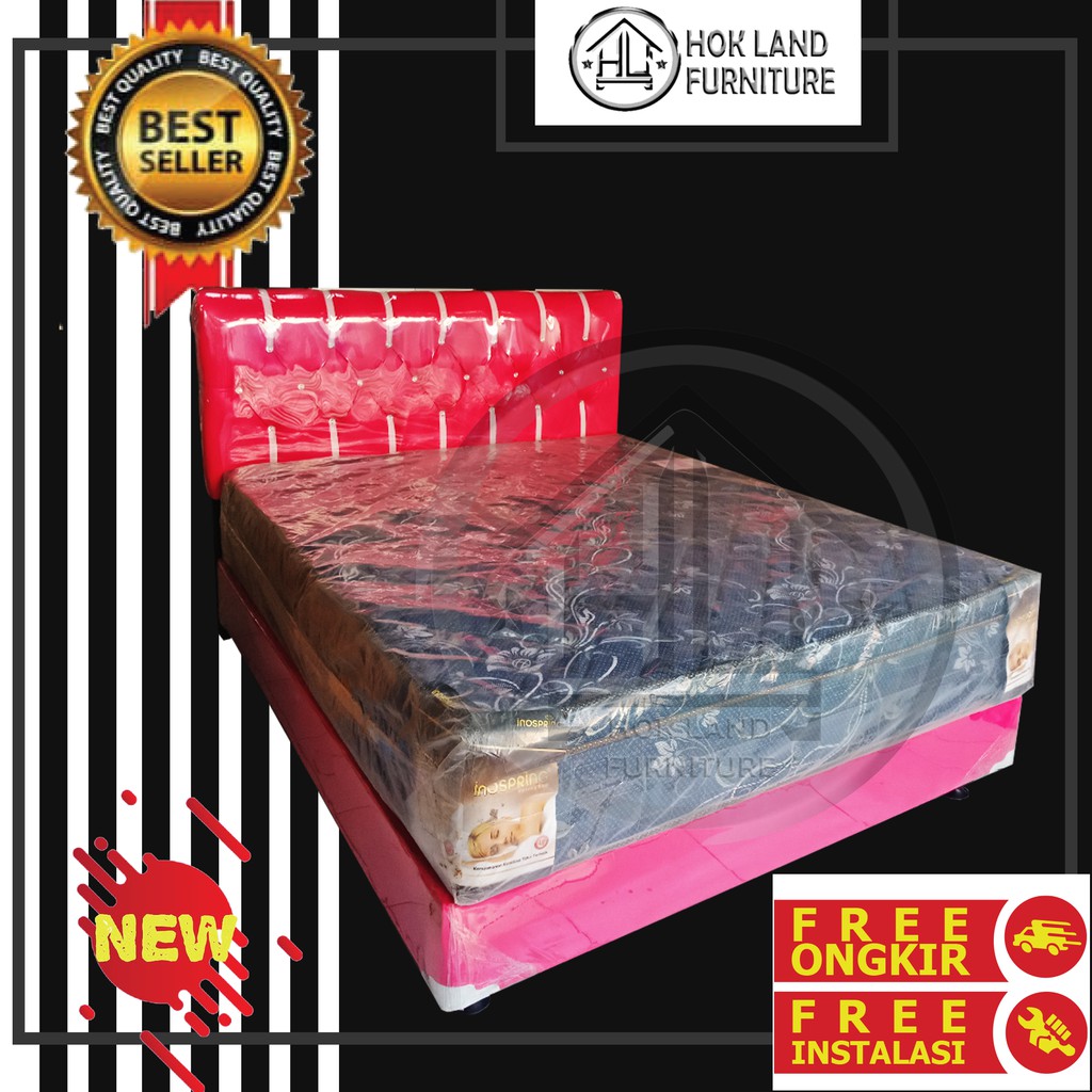 PAKET DIPAN NO 160*200 PLUS SPRINGBED UKURAN NO 2 / DIPAN MURAH / SPRINGBED MURAH/ST9