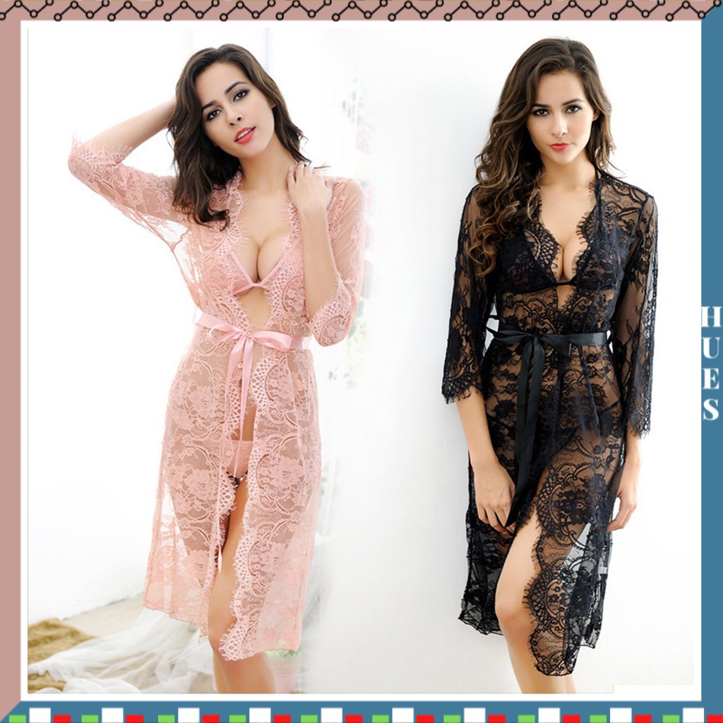 HUES.ID Pakaian Wanita Set Lingerie Import Bahan Lace Lingeri 3032