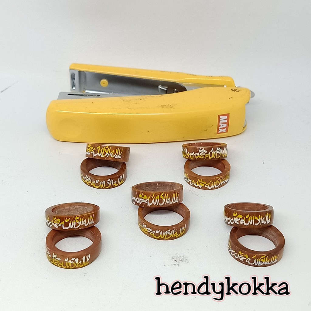 (PALING MURAH) paket grosir per 10pcs cincin kokka kaukkah Tauhid coklat