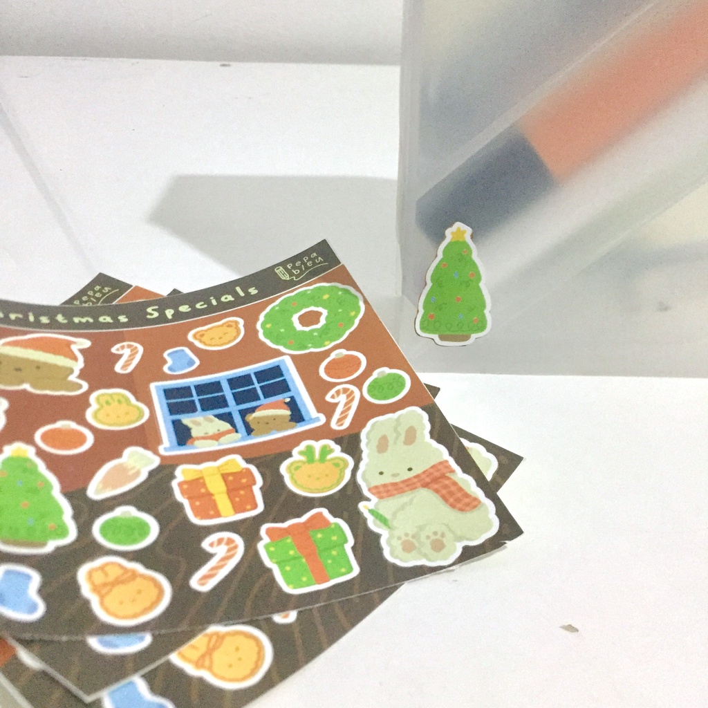

PepaBleu Christmas Specials Sticker Sheet [Hampers Christmas/Kado Natal/ Christmas gift]