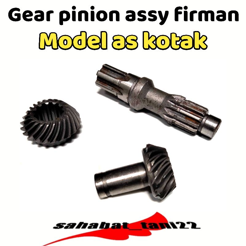 gear pinion gear case mesin potong rumput kepala pisau potong padi silver