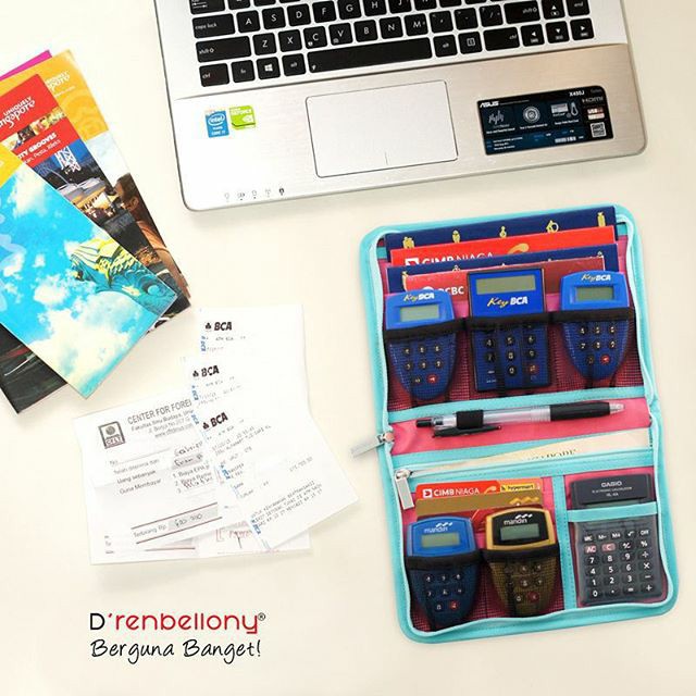 D'renbellony Banking Kits Organizer | Dompet token | Bank book wallet | Dompet Buku Tabungan