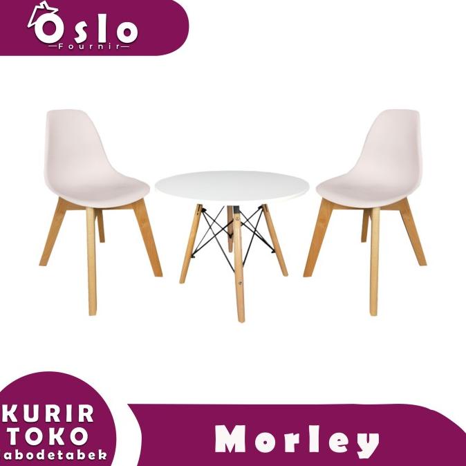 Set Meja Anak / Meja Makan Bulat / Meja Belajar Anak Sapporo Morley Jtv65U1D5U