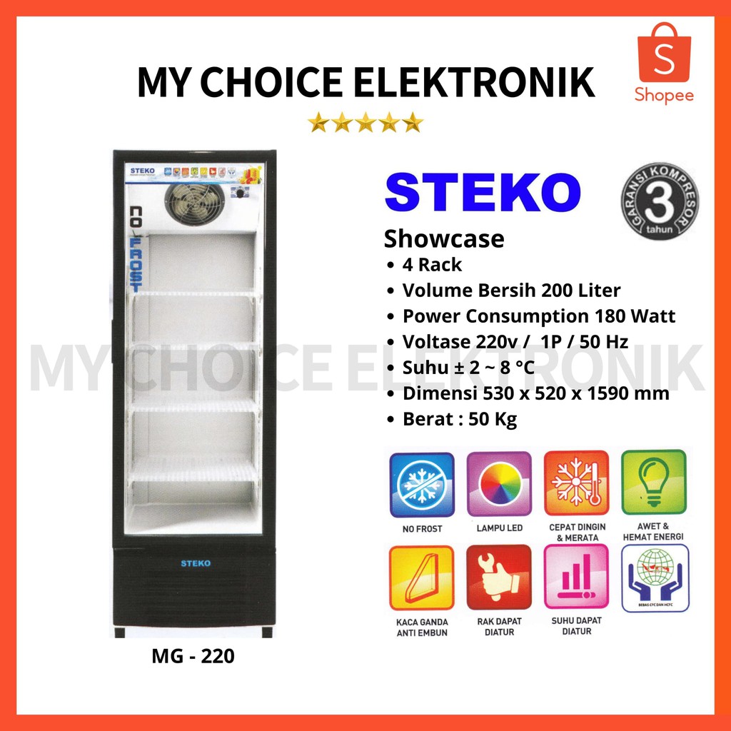 STEKO Showcase MG-220 (200 L) - No Frost