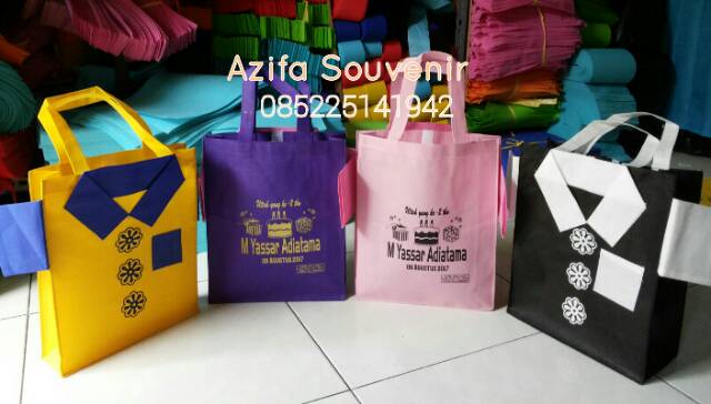 Tas Ultah / Tas Souvenir Ulang Tahun  Anak model BAJU KEMEJA-3