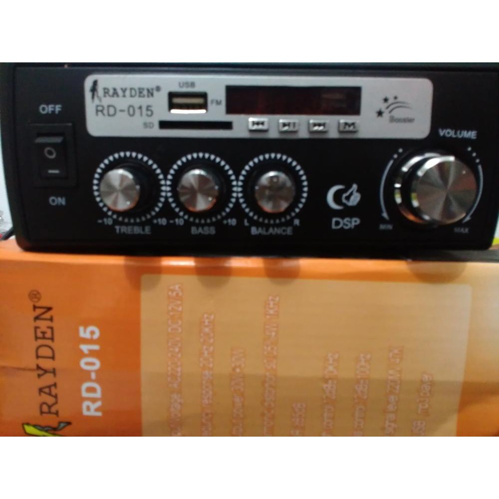 ampli RAYDEN RD-015 (mp3,radio,usb) ARUS AC/DC Terlaris