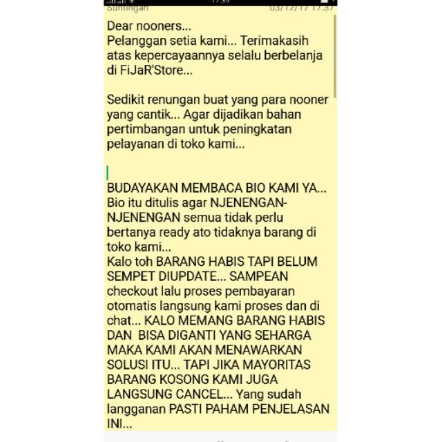 

RULES TOKO