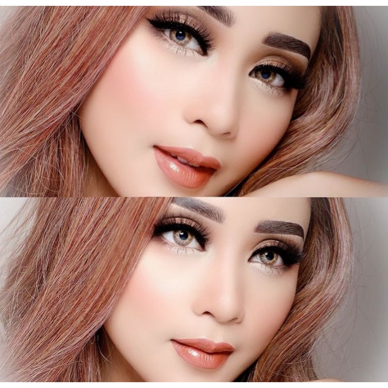 SOFTLENS TOPGEL MOONLIT GREY / BROWN 14.5 MM ( NORMAL &amp; MINUS )