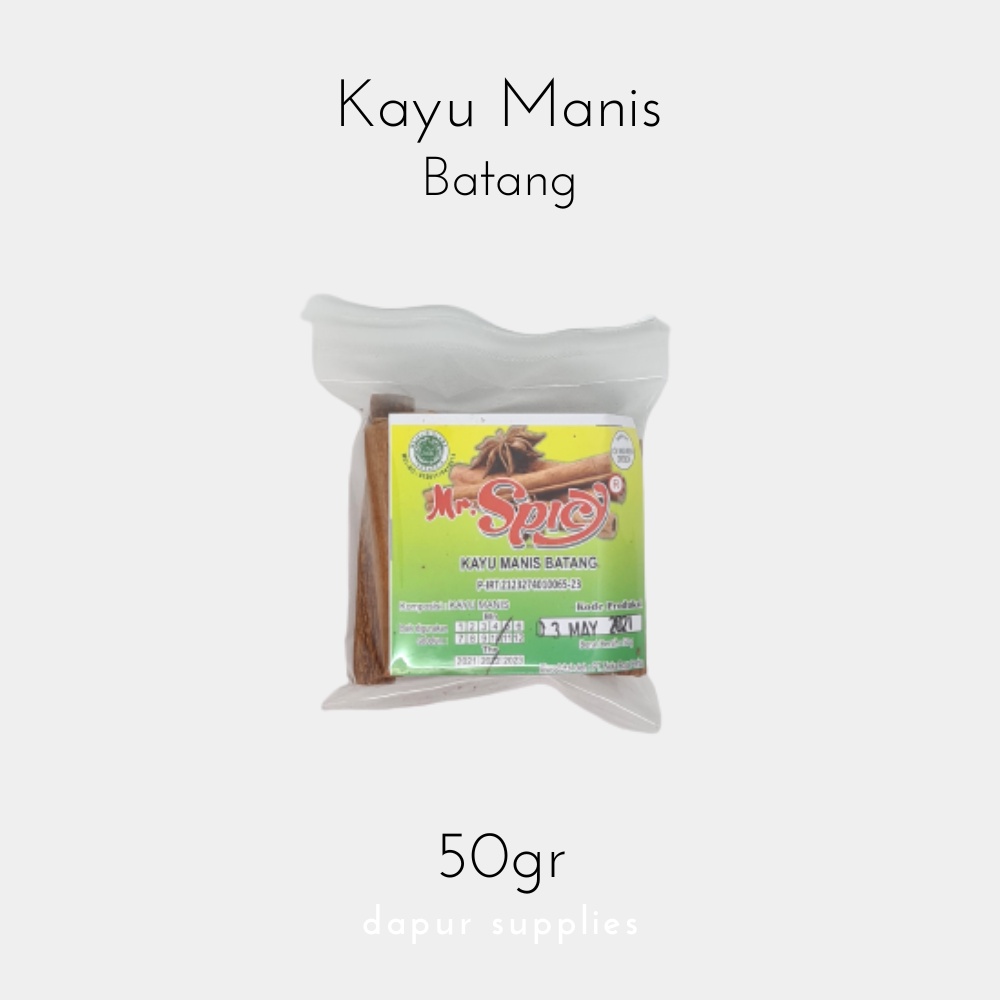 Kayu Manis Batang / Cinammon Sticks – Mr Spicy 50g