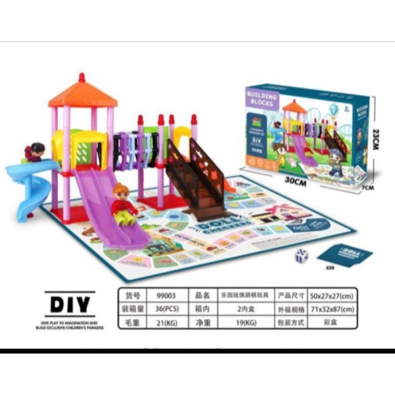 mainan building BLOCKS children paradise set park 90pcs