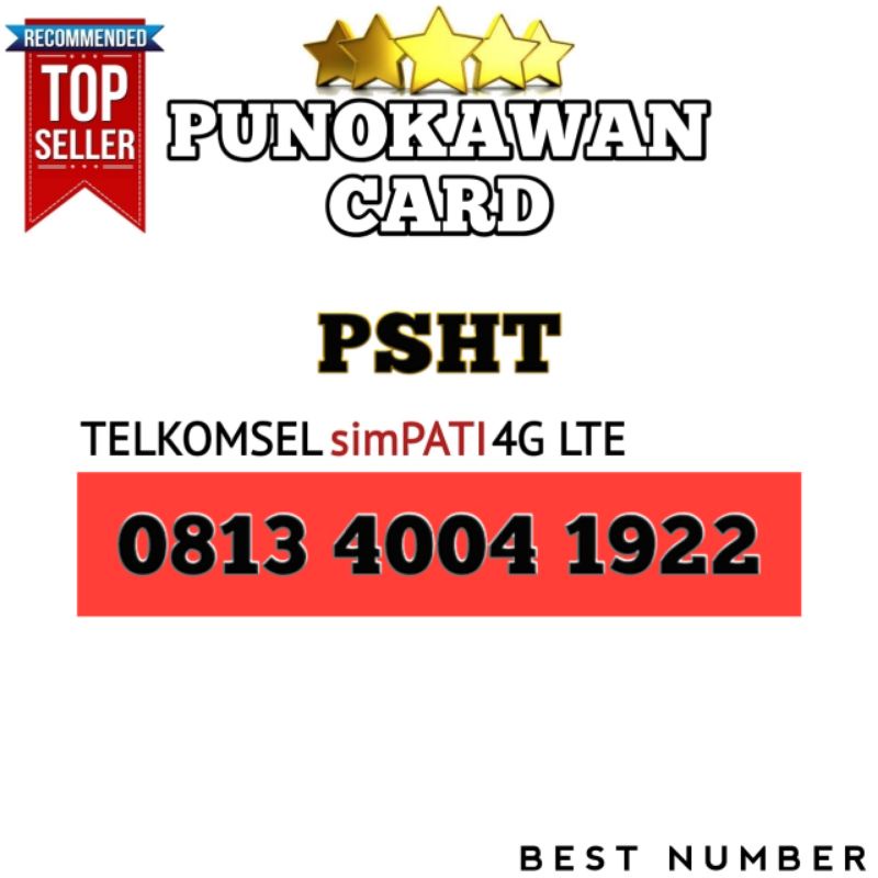 Nomor cantik simPATI ekor tahun PSHT 1922