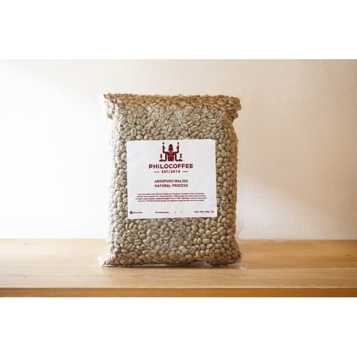 

Green Bean Argopuro Walida Natural Process 1kg | Java Coffee - kkp2435