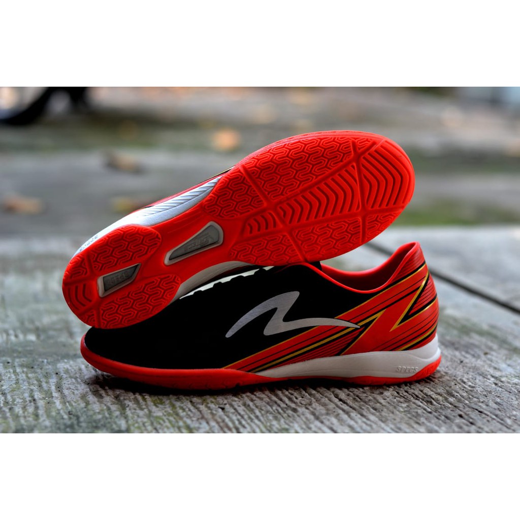 Sepatu Futsal Original Specs Accelerator Lightspeed 20 In Black/Bright Red/Silver