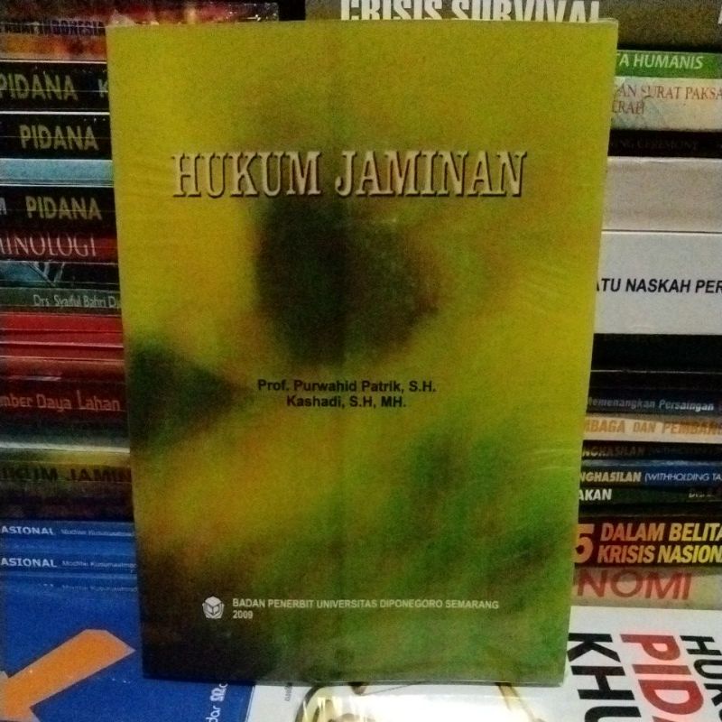 Hukum Jaminan Prof. Purwahid Patrik, S.H.