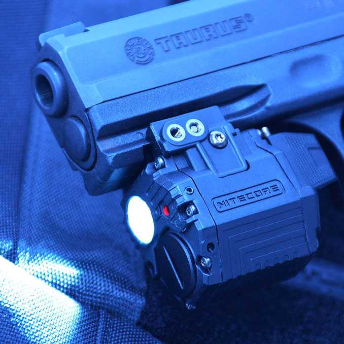 IDN TOOLS - NITECORE Senter Pistol Tactical Gun Light XP-G2 S3 Red Laser - NPL10