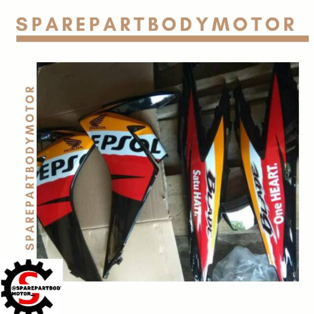 COVER BODY HONDA BLADE REPSOL 2011-2012-2013