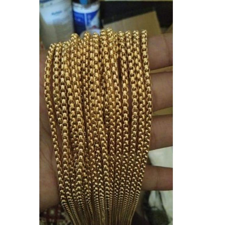 Bagus Dipakai.. Kalung titanium/rantai gold/rantai kuning/rantai pendant/mci
