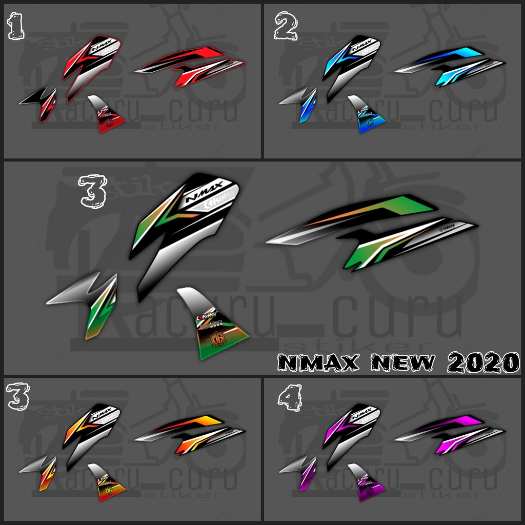 Stiker Striping Variasi Yamaha NMAX New 2020-2021 / Stiker Striping Variasi NMAX New