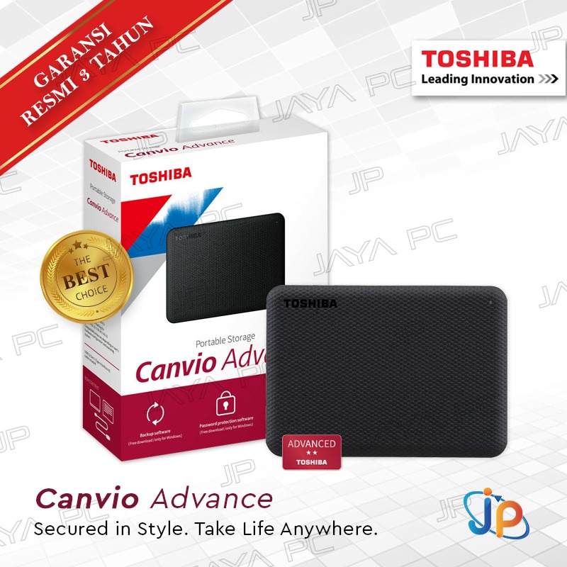 Toshiba Canvio Advance 1TB - HDD / Hardisk / Harddisk Eksternal 2.5