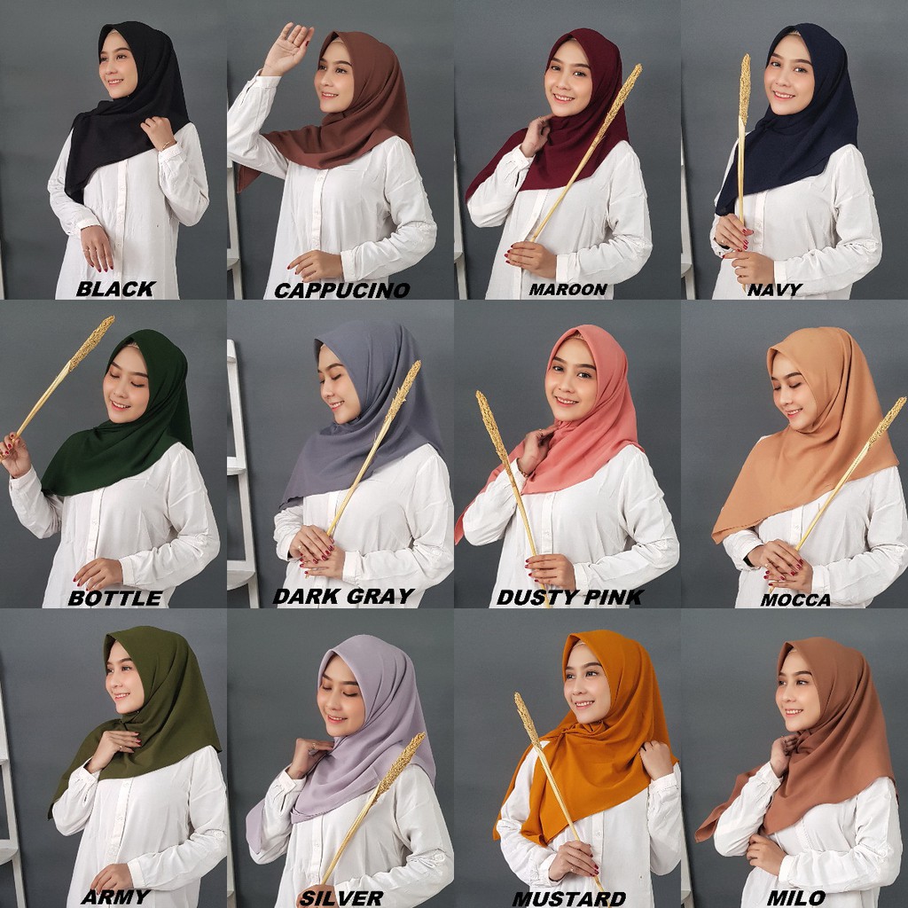 115X115cm Hijab Segi Empat Diamond