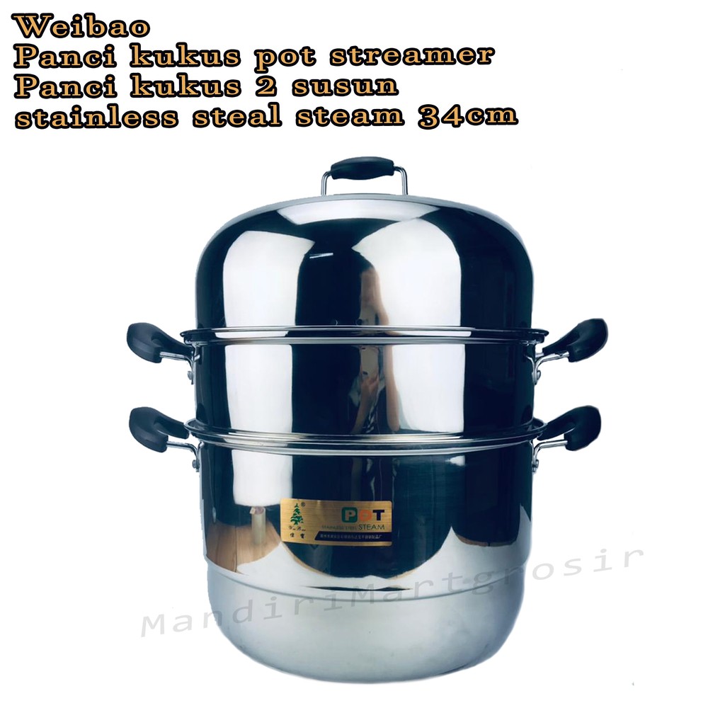 panci kukus pot steamer *weibao * panci kukus 2 susun* 34 cm