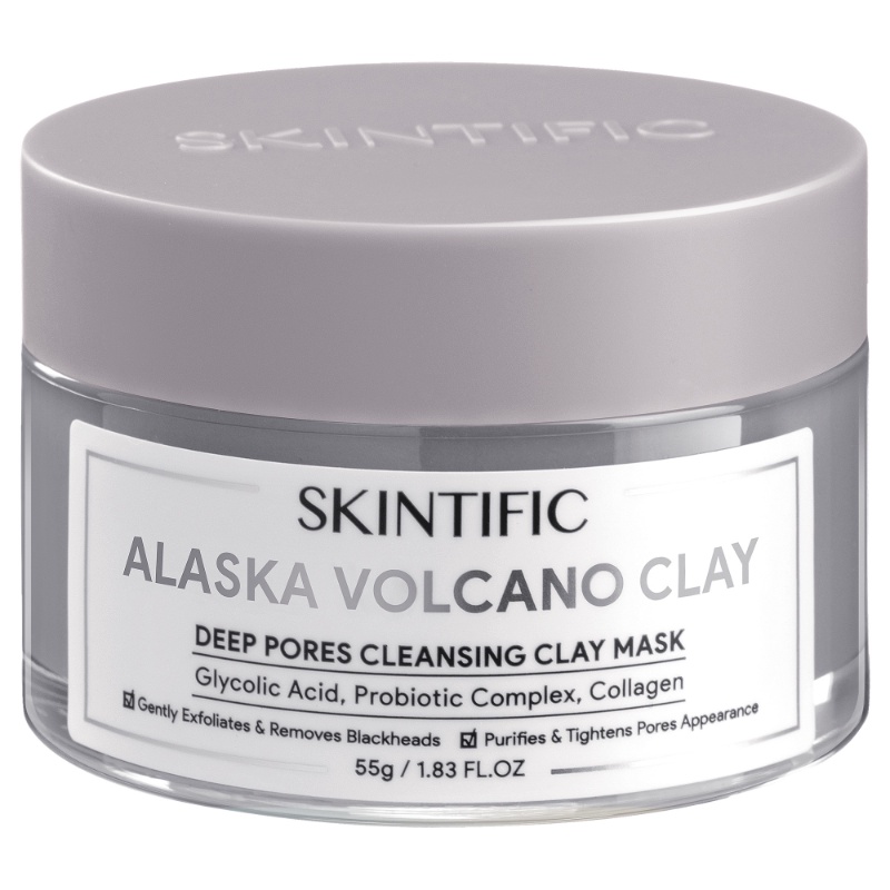 SKINTIFIC  Alaska Volcano Deep Pores Cleansing Clay Mask 55gr