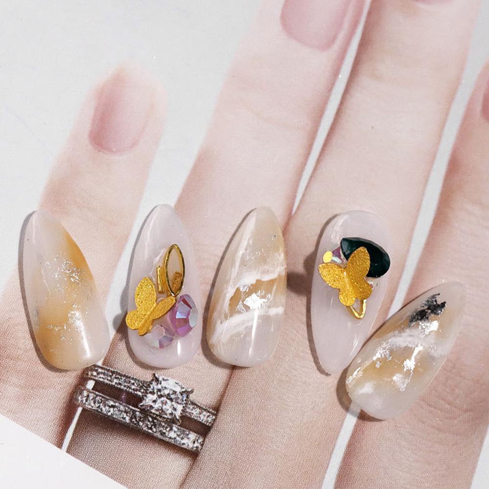 Mxbeauty Set Berlian Imitasi + Mutiara + Bola Baja + Kotak Penyimpanan Untuk Aksesoris Nail Art