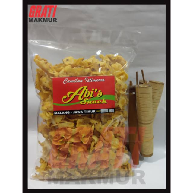 

Camilan jajanan snack kripik jagung gepeng