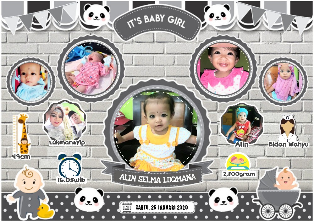 Biodata Baby Non 3d / Ukuran 10rs