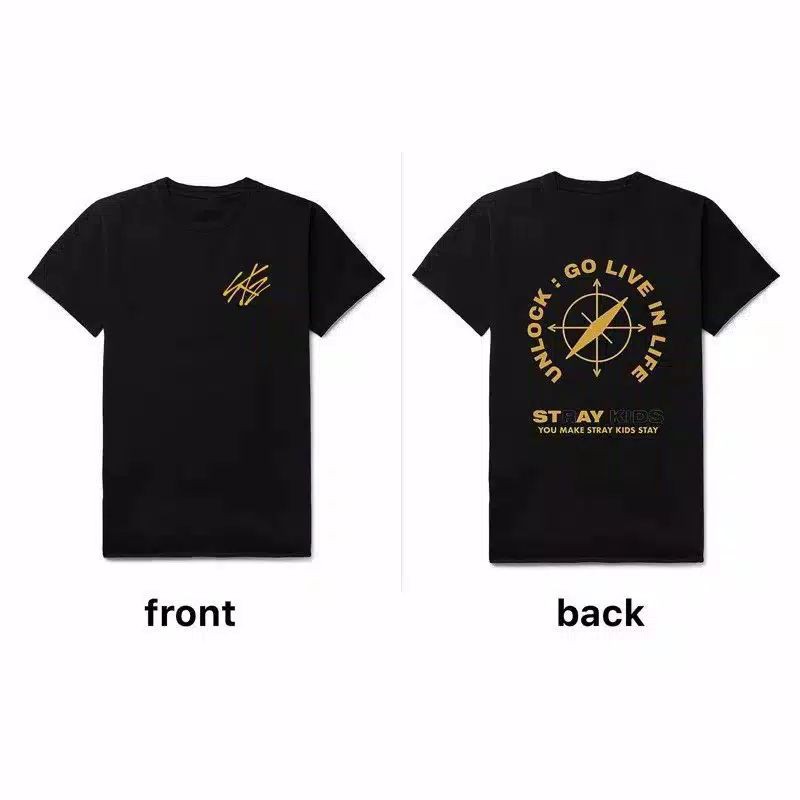Kaos T-Shirt Straykids Unlock Go live In Life