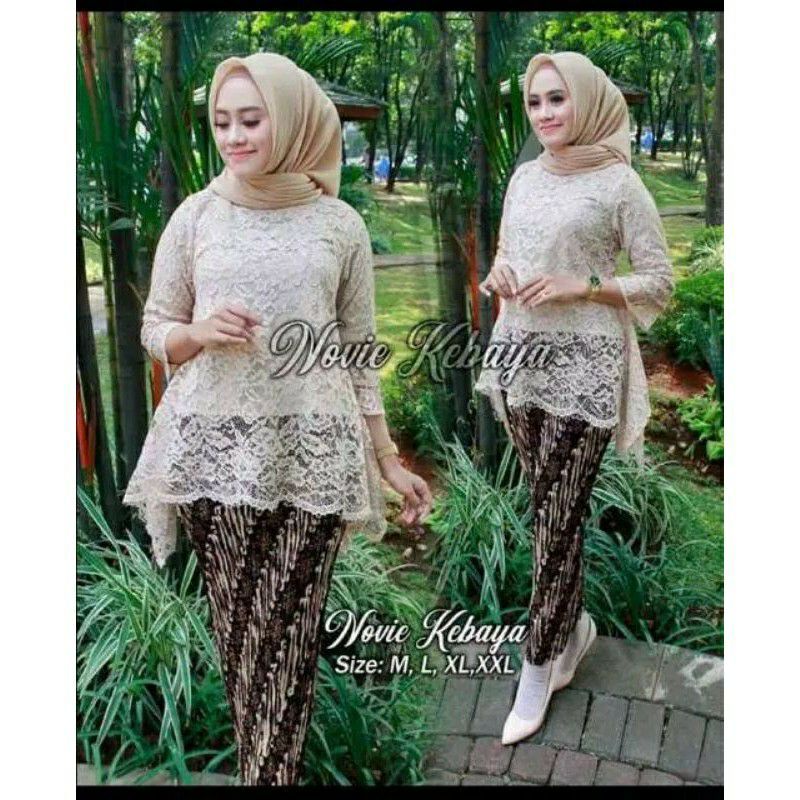 SET KEBAYA BRUKAT RINJANI  KEBAYA MODERN KEBAYA WISUDA KEBAYA PESTA