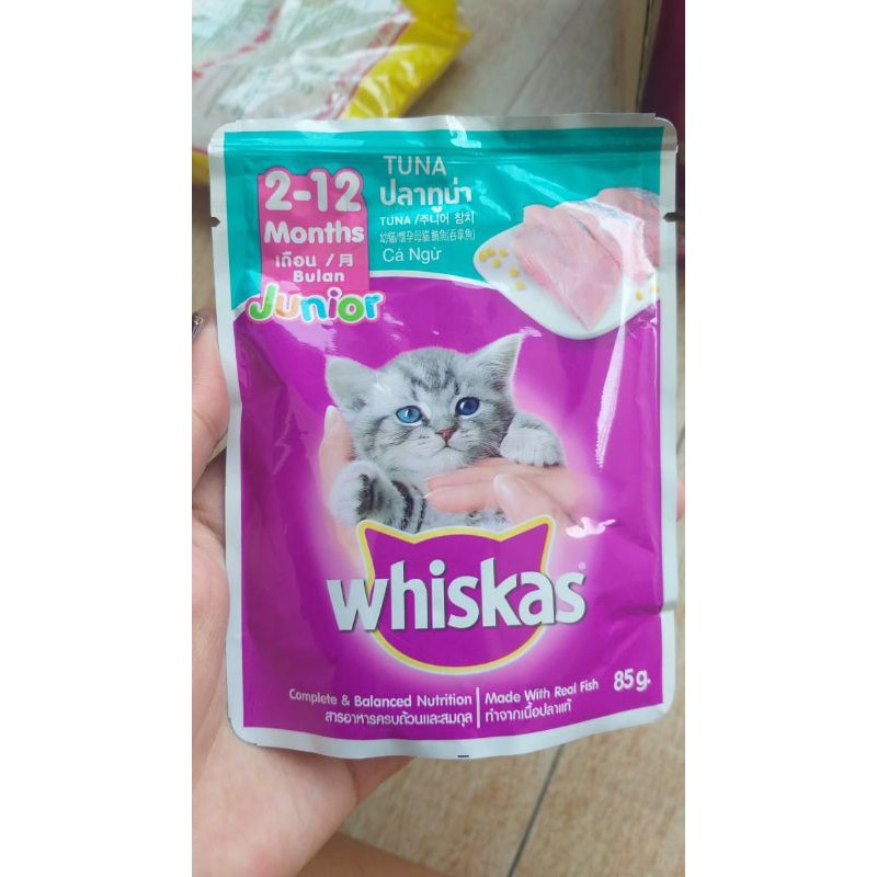 whiskas junior tuna
