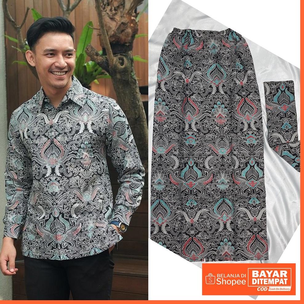{JPK.19My22l} Couple Rok Dan Kemeja Batik Modern Tanpa Atasan Kebaya | Couple Batik Tunangan Lamaran