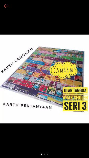 [2,5 M X 3 M] Ular Tangga Anak Sholeh Seri 3 Ukuran L Karpet Jumbo Raksasa