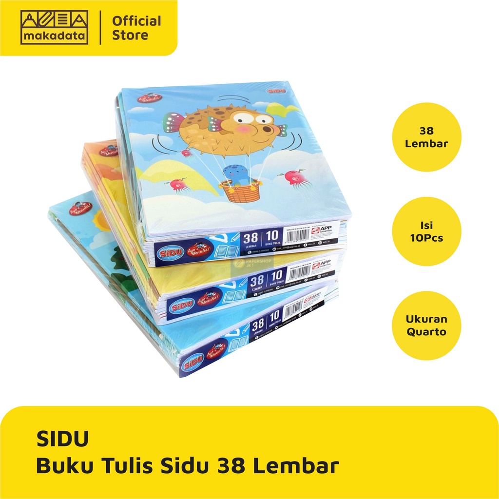 

BUKU TULIS SIDU 38 LEMBAR 10 PCS / PACK MURAH